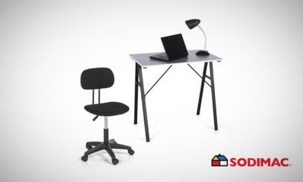 Combo Escritorio con Estante + Silla PC Avignon con Brazos Negra Ahora S/129.90